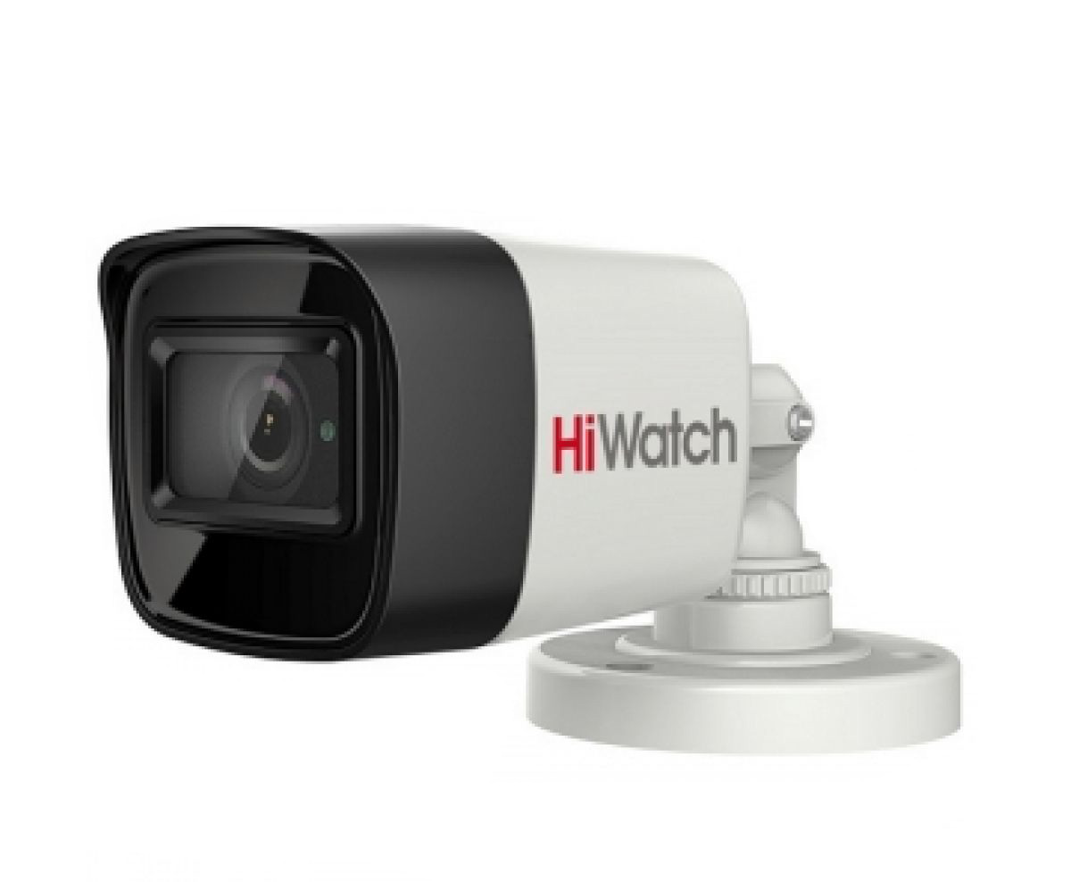 HiWatch DS-T800 (3.6 mm). 8Мп уличная цилиндрическая HD-TVI камера с EXIR-подсветкой до 30м