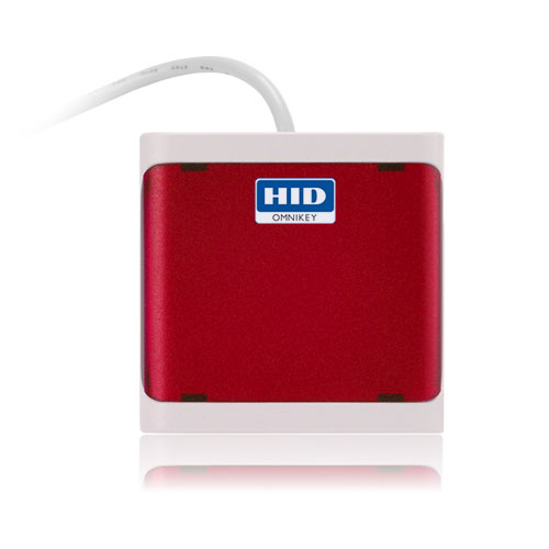 HID R50210218-RD. Стильный компактный считыватель OMNIKEY (CardMan) 5021 CL USB бесконтактных смарт-карт (Красный)