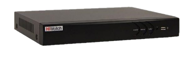 HiWatch DS-N304P(B). 4-х канальный IP-регистратор  c 4-мя PoE интерфейсами