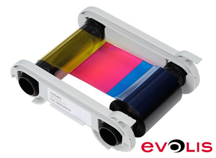 Evolis R5F008EAA. Лента YMCKO для полноцветной печати, 300 отпечатков