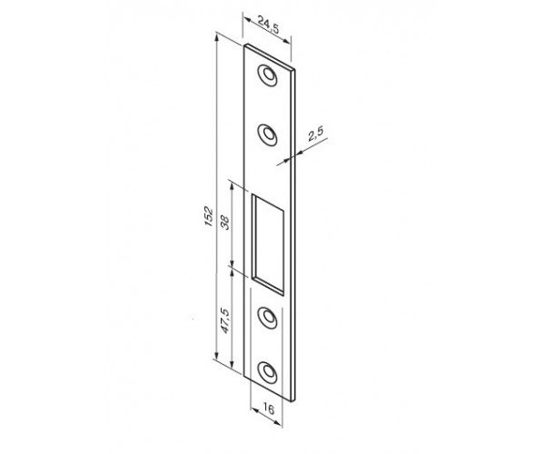 ABLOY 4613. Запорная планка Abloy