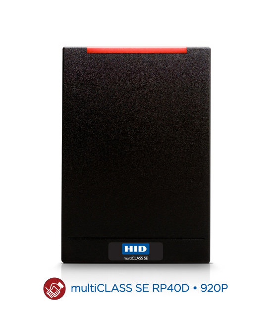 HID 920PMNNEKMA003. Компактный комбинированный MOBILE-READY считыватель multiCLASS SE RP40 для HID Mobile Access (Prox+iCLASS+SIO+MA+Bluetooth)