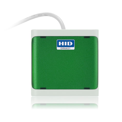 HID R50210218-GN. Стильный компактный считыватель OMNIKEY (CardMan) 5021 CL USB бесконтактных смарт-карт (Зеленый)