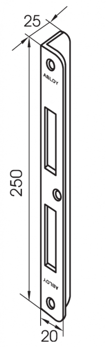 ABLOY EA323. Запорная планка Abloy