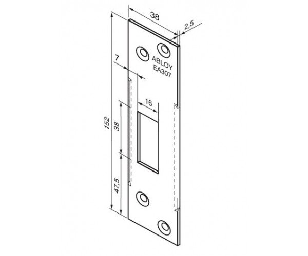 ABLOY EA307. Запорная планка Abloy