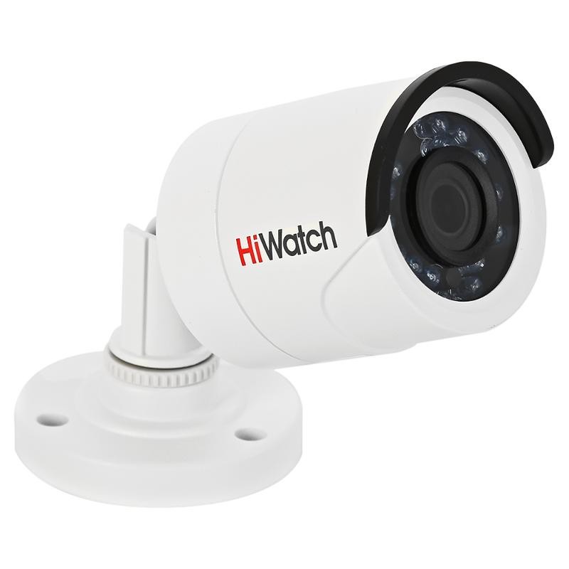 HiWatch DS-T200P (2.8 mm). 2Мп уличная цилиндрическая HD-TVI камера с ИК-подсветкой до 20м и технологией PoC