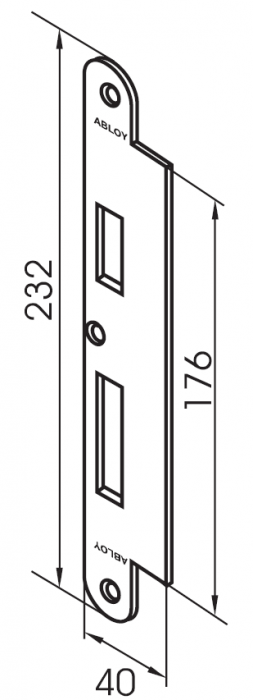 ABLOY EA322. Запорная планка Abloy