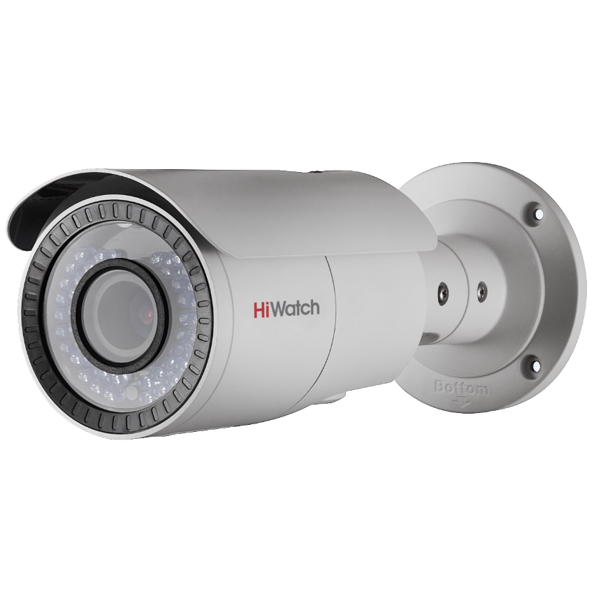 HiWatch DS-T106 (2.8-12 mm). 1Мп уличная цилиндрическая HD-TVI камера с ИК-подсветкой до 40м