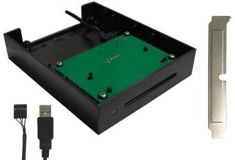 HID R39210003. Встраиваемый в ПК считыватель OMNIKEY (CardMan) 3921 USB Retail контактных смарт-карт