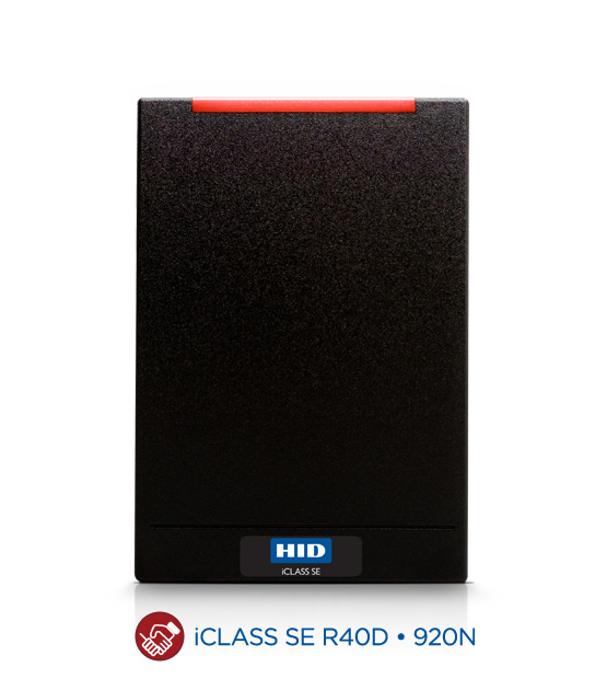 HID 920NMNNEKMA001. Компактный MOBILE-READY считыватель iCLASS SE R40 для HID Mobile Access (iCLASS+SIO+MA+Bluetooth)