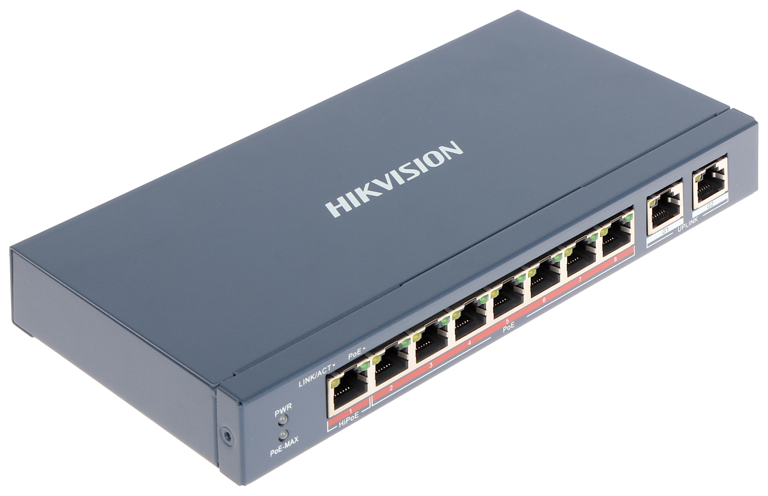 Hikvision DS-3E0310HP-E. Неуправляемый коммутатор серии Pro (100M PoE, Dual Uplink, L2)